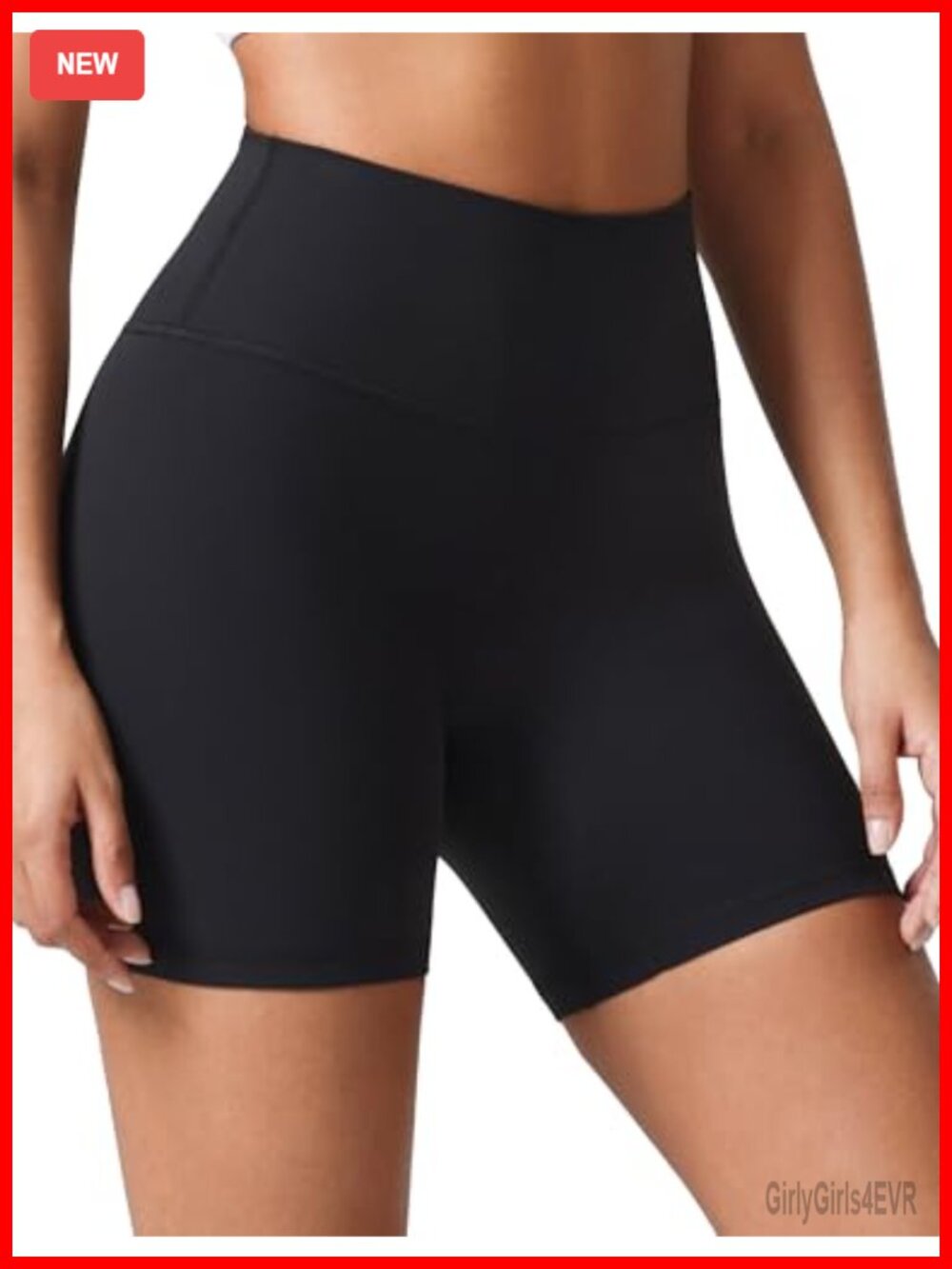 Dreamlux No Front Seam Biker Shorts High Rise Yoga Gym 6 Inseam